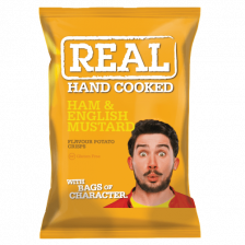 Real Chips, Ham & English Mustard, 35 g.