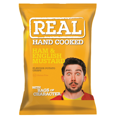 Real Chips, Ham & English Mustard, 35 g.