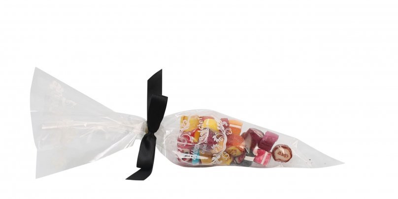 Spidspose m/sort silkesløjfe, Blåvand rox mix, 100 g.