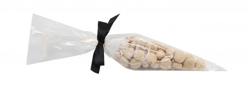 Spidspose m/sort silkesløjfe, Coloradosnus bolcher, 100 g.