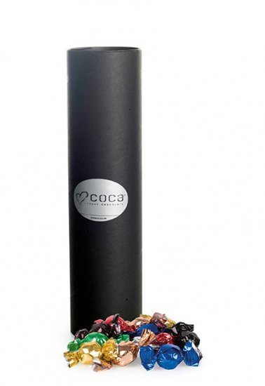 Sort Kartonrør, Mixede chokolade balls, 400 g.