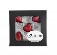 Sort rudeæske, 5 stk. Sweethearts, 55 g.