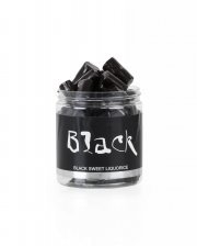 Black Liquorice dåse, Sød lakrids, 170 g.