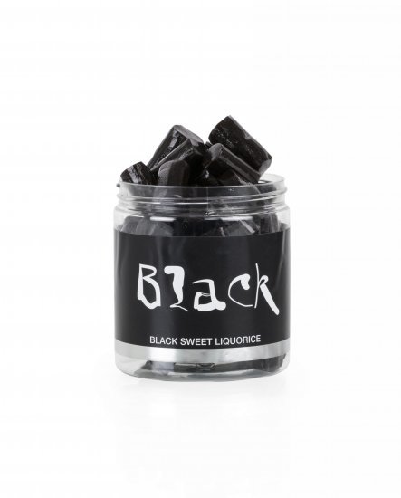 Black Liquorice dåse, Sød lakrids, 170 g.