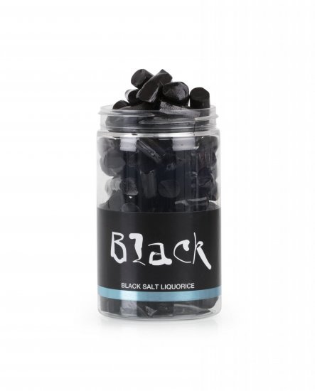 Black Liquorice dåse, Salt lakrids,  270 g.