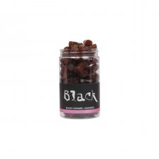 Black Liquorice dåse, Karamel lakrids, 270 g.