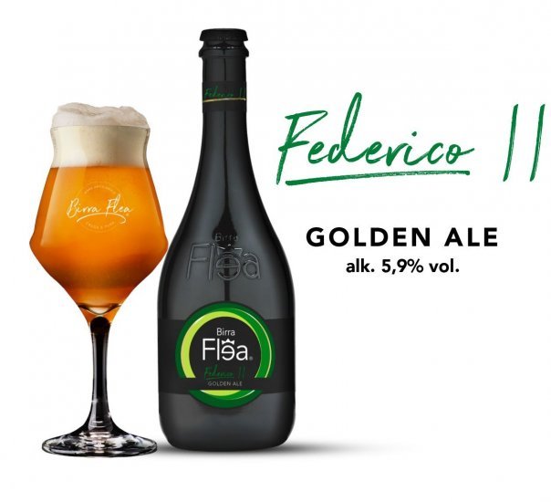 Birra Flea, Federico II, Golden Ale, 5,9%, 33 cl. (Grøn)