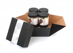 Gaveæske m/8 stk. Silverheart dåse.