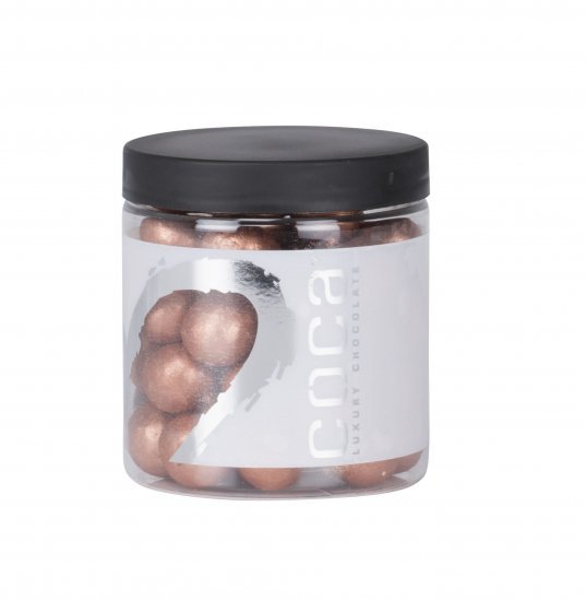 Silverheart dåse sølv/hvid, Lakridskugler m/salt lakrids, mælke chokolade & karamel (Bronze), 150 g