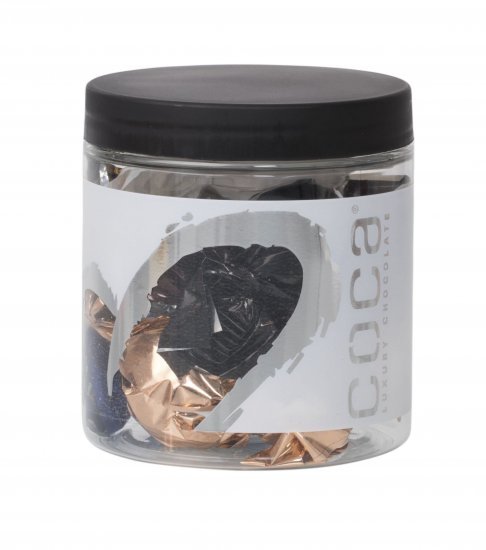 Silverheart dåse sølv/hvid, Mixede chokolade balls, 75 g.