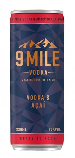 *9 Mile Mixes - 33 cl. dåse Vodka & Acai 10%