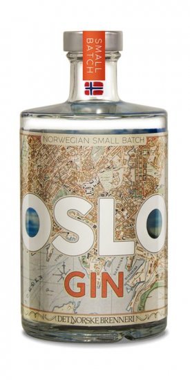 *Oslo gin, 45,8%, 50 cl.