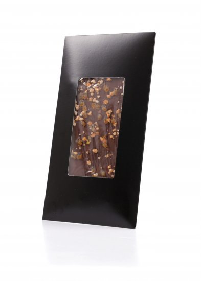 Chef by Nature, Chokoladeplade m/ mørkchokolade, appelsin & mandler, 80 g.