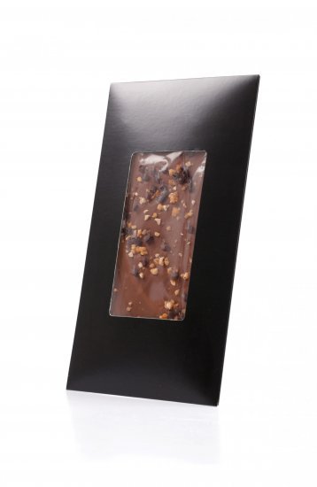 Chef by Nature, Chokoladeplade m/ mælkechokolade, skovbær & hasselnødder, 80 g.