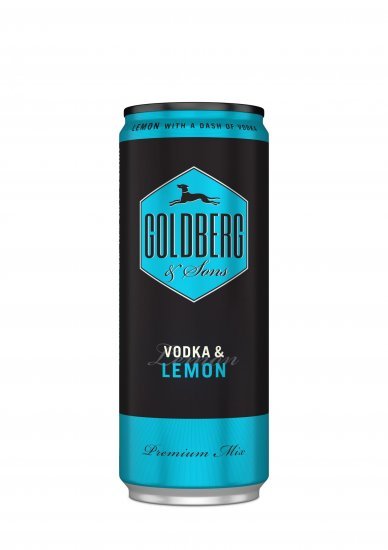 *Goldberg - 33 cl. dåse VODKA & LEMON 10%