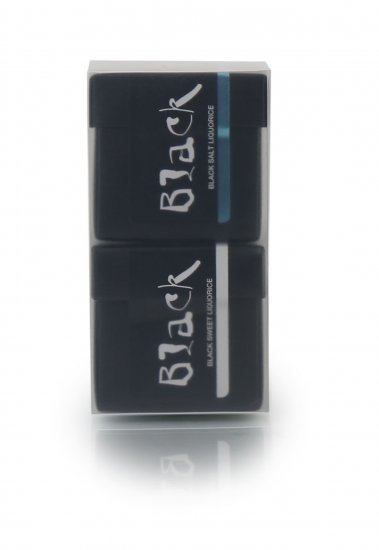 Black Liquorice Sampak, 2 stk. box m/ sød lakrids & salt lakrids, 180 g.