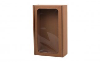 Gaveæske Natur M m. rude (280x350x95 mm.)