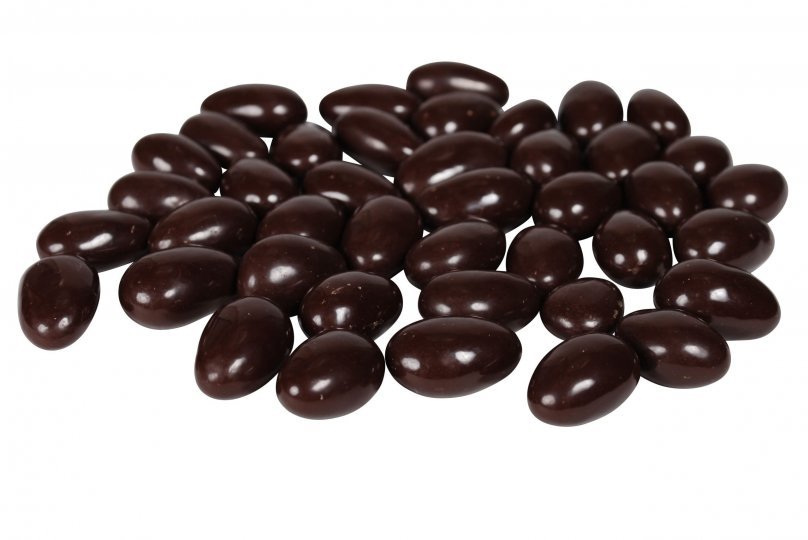 Bulk, Mandler m/ mørk chokolade, 1000 g.