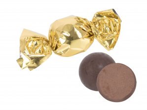 Bulk, Guld chokolade balls, m/ Mørk chokolade 52%, 1000 g. (13 g. pr. stk.)