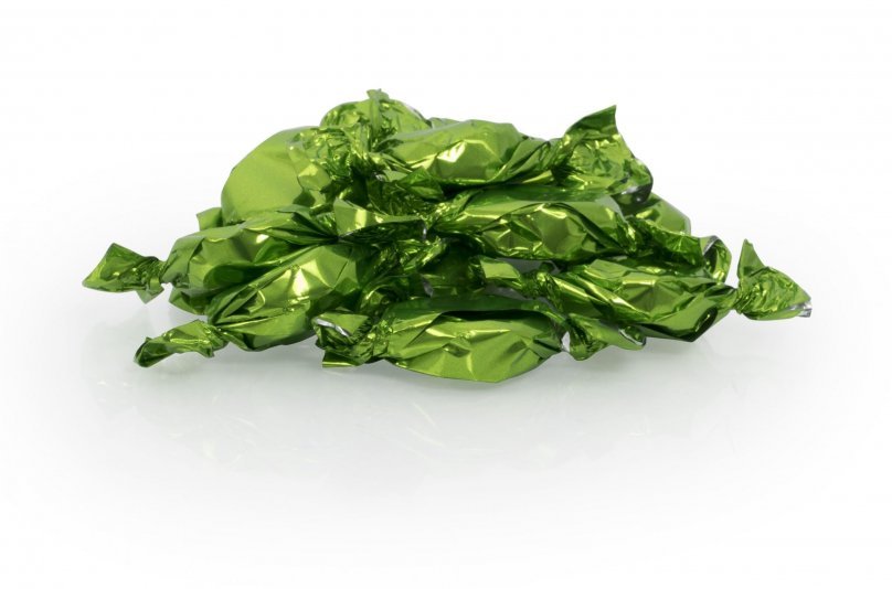 Bulk, Grønne karameller (Chocolade), 1000 g.