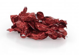 Bulk, Røde karameller (Eclair chokolade), 1000 g.