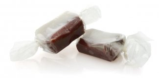 Bulk, Chokoladekaramel i klar folie, 1000 g.