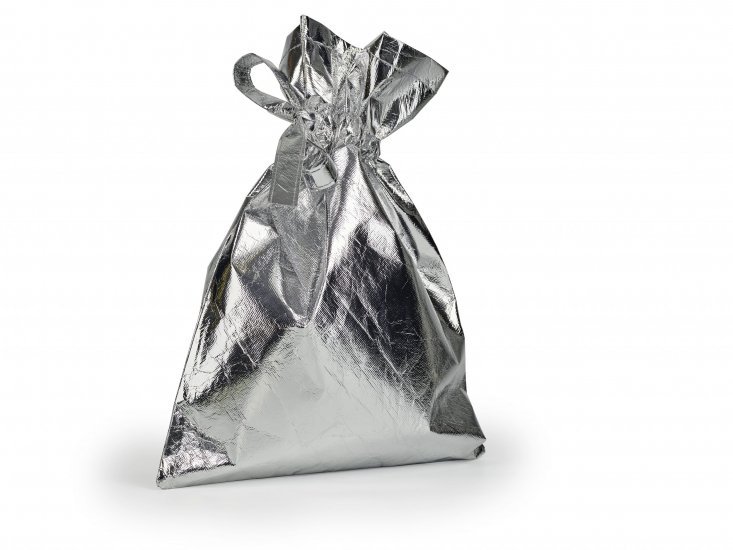 Sølv stofpose (50x35 cm)