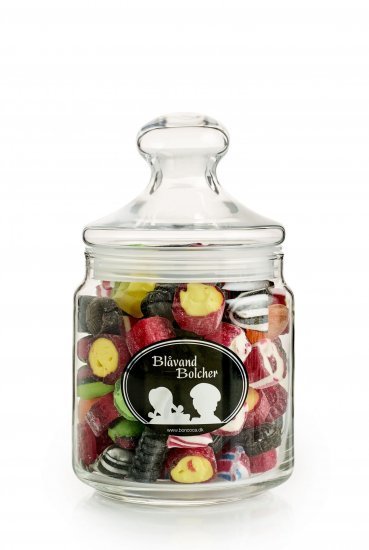 Glas, Blåvand Bolcher Mix, 500 g.