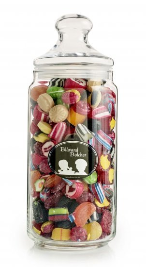 Glas, Blåvand Bolcher Mix, 1000 g.