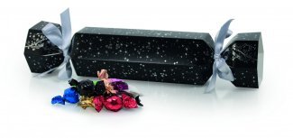 Sort m/ Stjerner Jule-/Nytårsknallert - 400 gr. Mixede balls