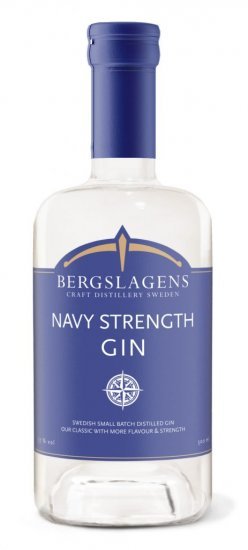 *Bergslagens, Navy gin, 57,1%, 50 cl.