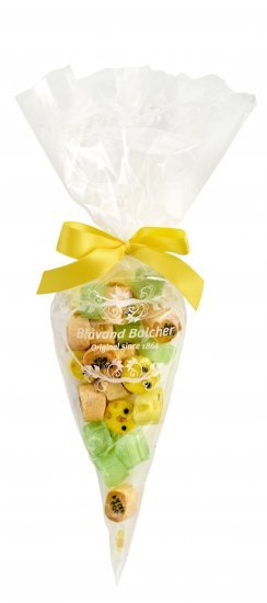 Spidspose m/ gul sløjfe - 100 gr.  Påske Rox Mix