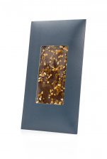 Blue Christmas kuvert - 80 gr. Chokoladeplade Mørk m/appelsin