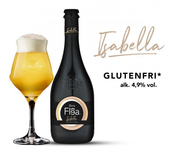 Birra Flea, Isabella, Golden Ale Glutenfri, 4,9%, 33 cl. (Hvid)