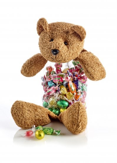 Stor Påskebamse, Børneslik, 400 g.