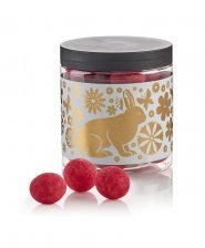 Bøtte, Dansk Lakridskugle m/hindbærpulver, 150 g.