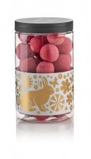 Bøtte, Dansk Lakridskugle m/hindbærpulver, 250 g.