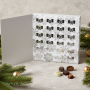 Julekalender, 24 stk. Luksus chokolade, 240 g.