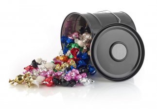 Kundegaven Chokoladekugler 1700g - Sort