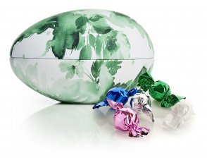 Metalæg Grøn Blomst, Chokoladekugler, 150 g.