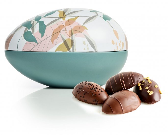 Metalæg Green Leaves, Marcipanæg (7 stk. flowpack), 140 g.