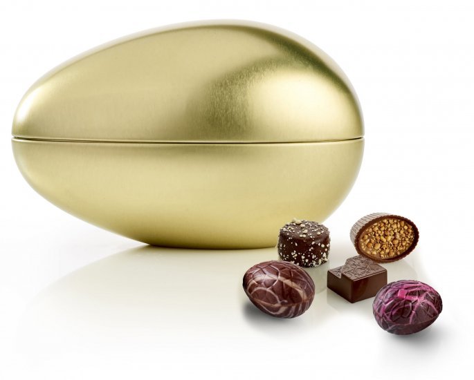 Metalæg Guld, Luksus chokolade & luksusæg, 350 g.