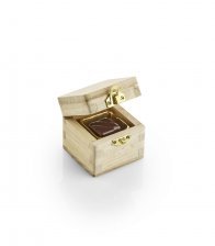 *Lys Trææske, 1 stk. Luksus chokolade, 10 g.