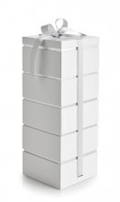 Stable æske 5-Lag Hvid/Sølv, Luksus, Mix Balls, Mix karameller,Toms Festival, Coca blanding 860 g.