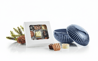 Bonbonniere m/chokolade Blå - 2025
