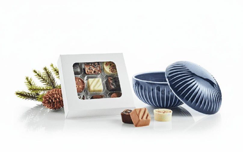 Bonbonniere m/chokolade Blå - 2025