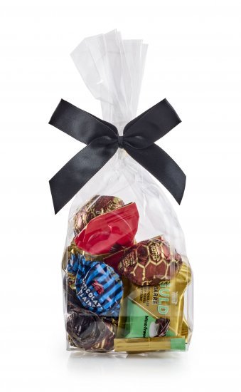 Cellofanposer m/ sort sløjfe, Toms Festival Mix, 90 g.