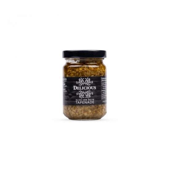 Delicious, Tapenade Oliva con Aglio, Oliven tapanade, 130 g.