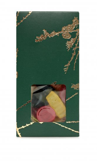 Guld Lærkegren lukket hanger, Engelsk Vingummi, 90 g.