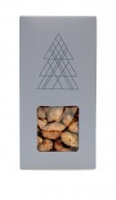 Juleæsker Blue Christmas Juletræ, Brændte Mandler, 90 g.